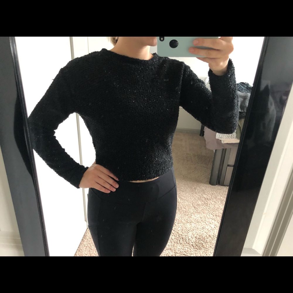 Black sparkly sweater
